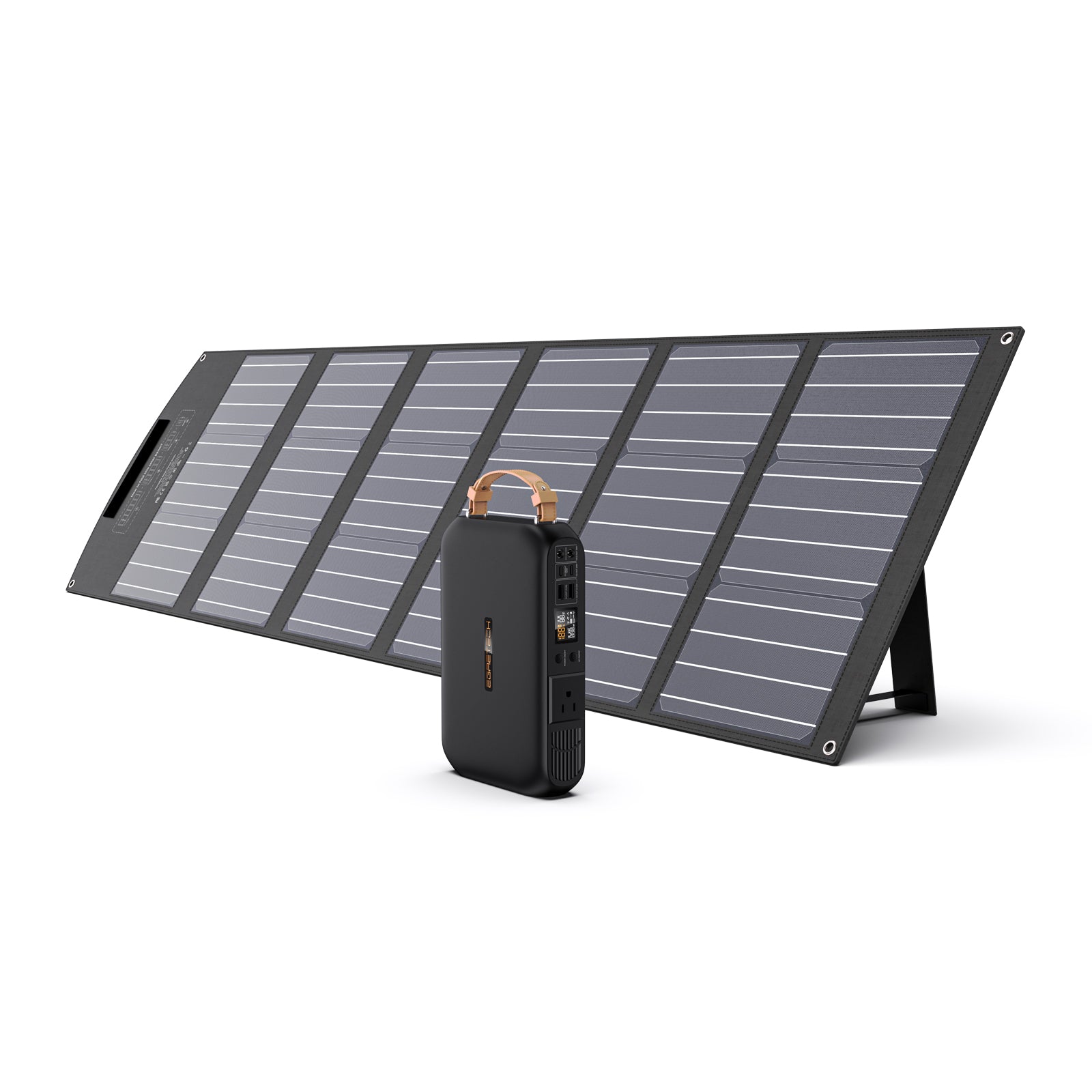 EGRETECH Plume 300W Power Station + 100W Portable Solar Panel