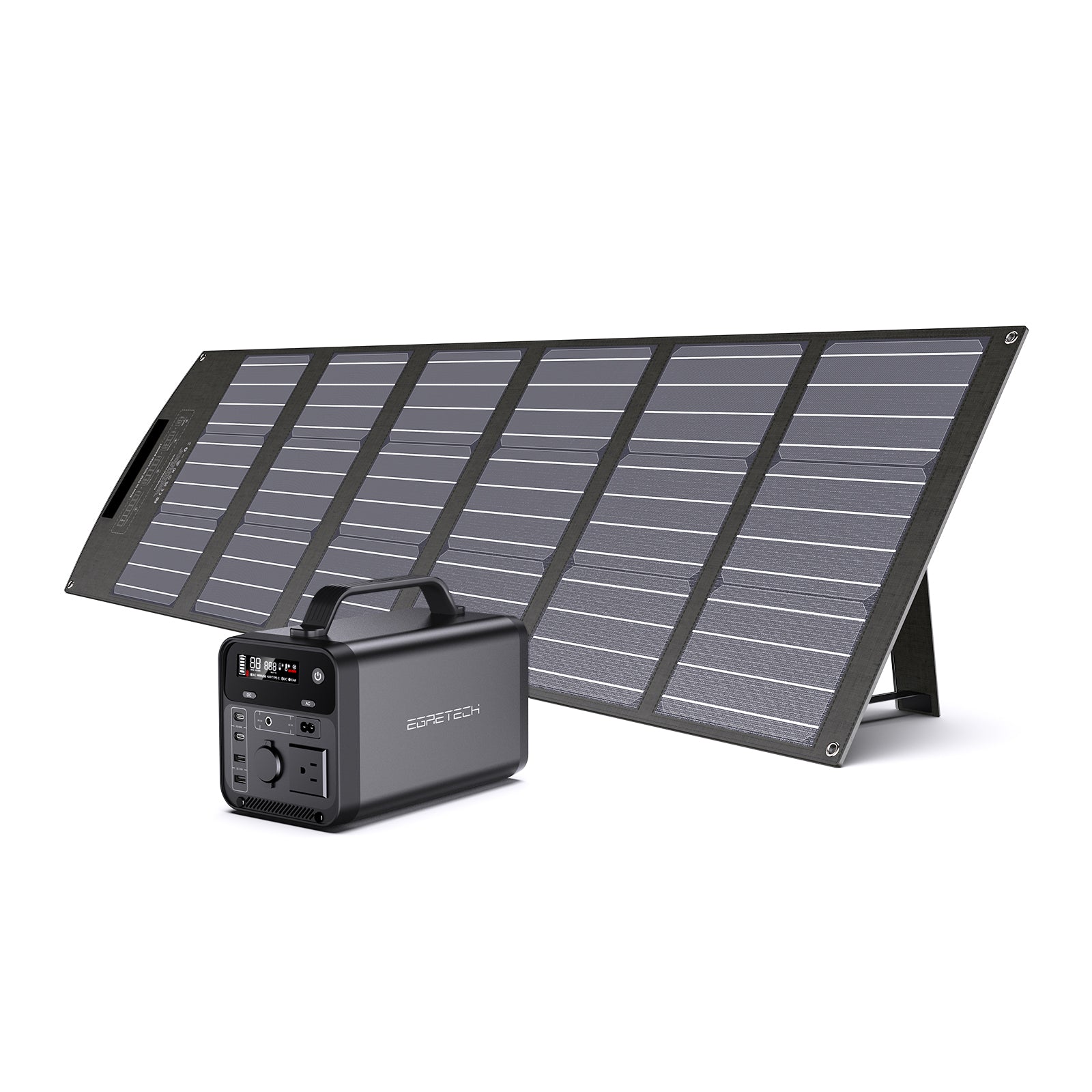 EGRETECH Sonic 600W Portable Power Station+100W Portable Solar Panel