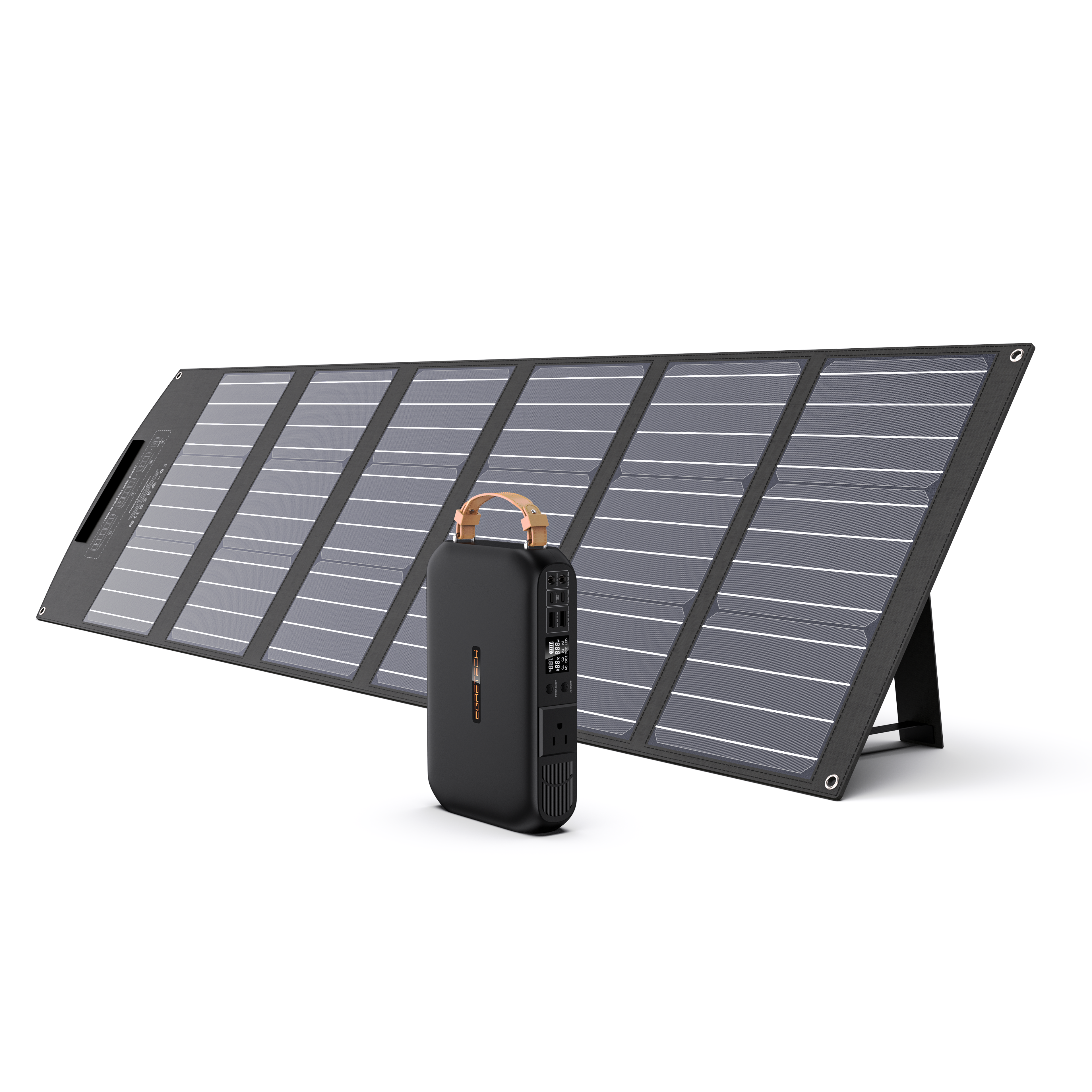 EGRETECH 300w Portable Power Station with Foldable Solar Panel